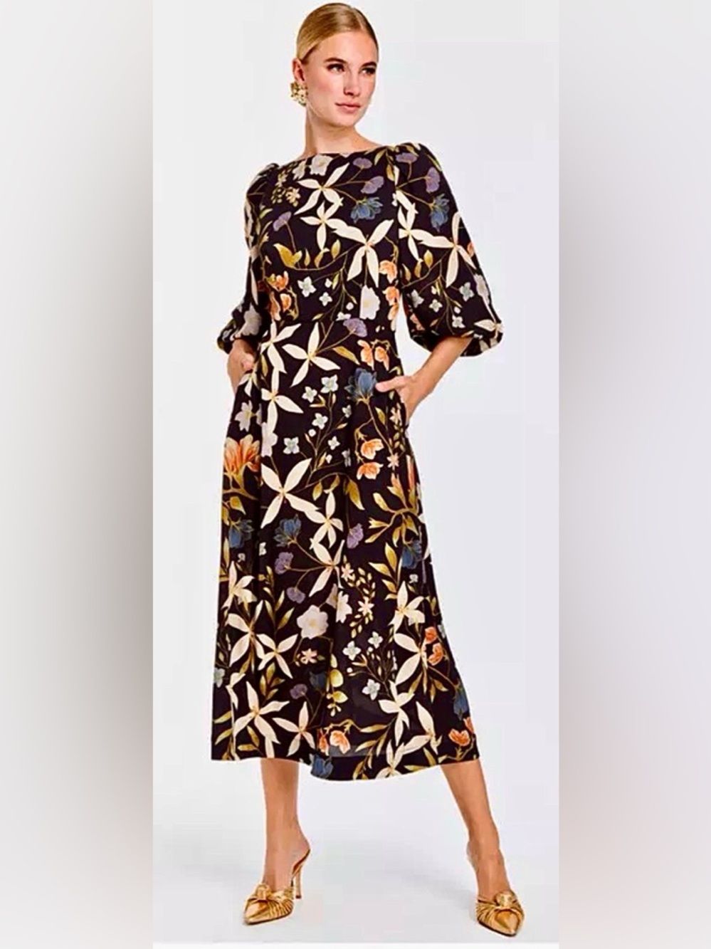 Mestiza New York Gina A-line Midi Dress size 0 NWT